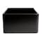 Alfi Brand Black Matte Smooth Apron 24" x 18" Single Bowl Fireclay Farm Sink ABF2418-BM - alternate 3